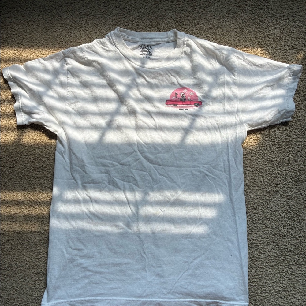 White Graphic Short Sleeve Tee